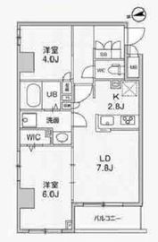 アリビス中野 101 間取り図
