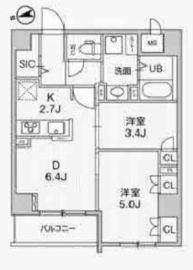アリビス中野 302 間取り図
