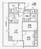 アリビス中野 401 間取り図