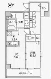 アリビス中野 405 間取り図