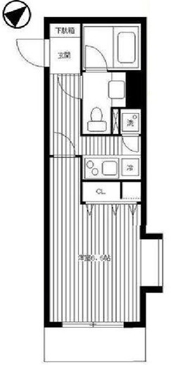 パレステュディオ銀座 8階 間取り図