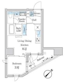 デュオフラッツ板橋大山 1402 間取り図