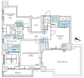 パークホームズ文京白山ヒルテラス 5階 間取り図