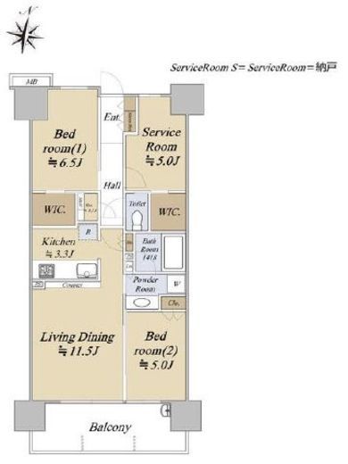 シティテラス金町 4階 間取り図