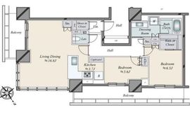 ブリリアタワー浜離宮 27階 間取り図