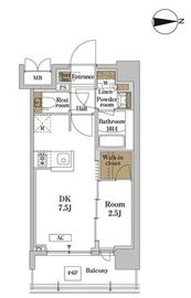 RJRプレシア蒲田 517 間取り図