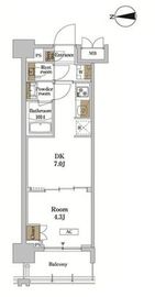 RJRプレシア蒲田 312 間取り図