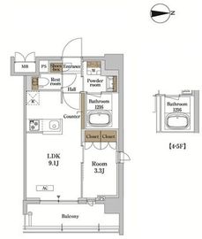 RJRプレシア蒲田 319 間取り図