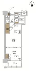 RJRプレシア蒲田 502 間取り図