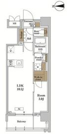RJRプレシア蒲田 509 間取り図