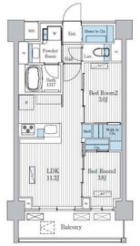 Terra蚕糸の森 308 間取り図