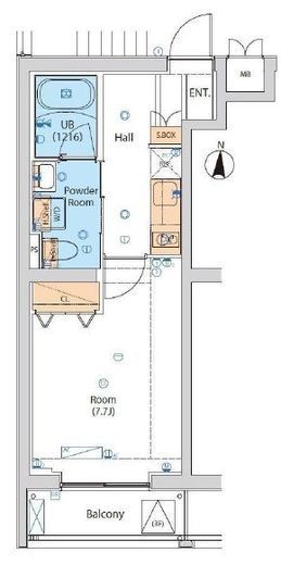エストゥルース小竹向原 301 間取り図