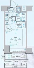 SYNEX横濱阪東橋Ⅱ(シーネクス横濱阪東橋Ⅱ) 9階 間取り図