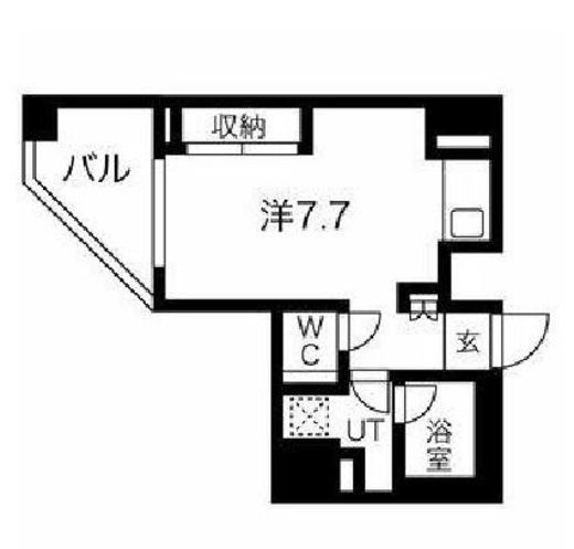スパシエ蒲田グランドタワー 8階 間取り図
