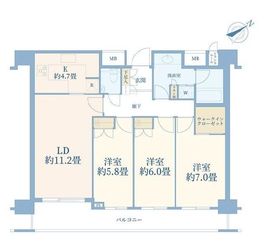 渋谷アインス 9階 間取り図