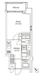 カスタリア雪谷 701 間取り図