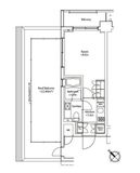 カスタリア雪谷 803 間取り図