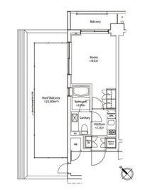 カスタリア雪谷 803 間取り図