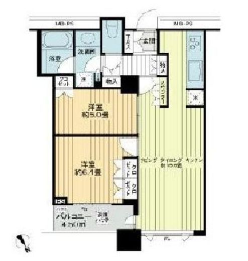 シティタワー横濱 22階 間取り図