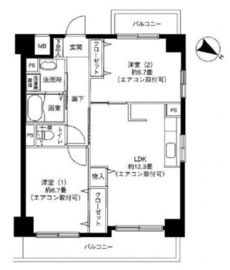 ポートヴィラAK 701 間取り図
