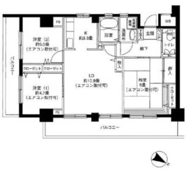 ポートヴィラAK 504 間取り図