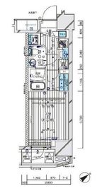 メインステージ鶴見Ⅲ 8階 間取り図