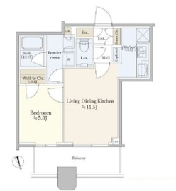 パークタワー勝どきミッド/サウス 27階 間取り図