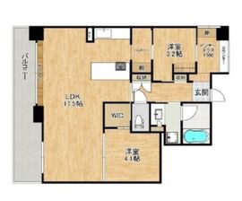 品川戸越パークホームズ 8階 間取り図