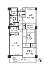 プレール玉川 102 間取り図