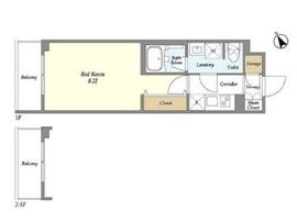 EsTRUTH MAGOME (エストゥルース馬込) 304 間取り図