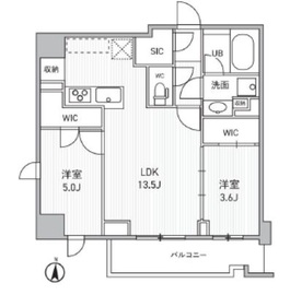 シーズンフラッツ両国サウス 201 間取り図