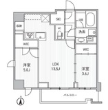 シーズンフラッツ両国サウス 401 間取り図