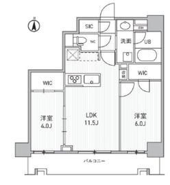 シーズンフラッツ両国サウス 802 間取り図