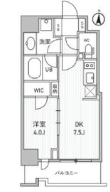 シーズンフラッツ両国サウス 908 間取り図