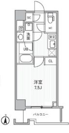 シーズンフラッツ両国サウス 804 間取り図
