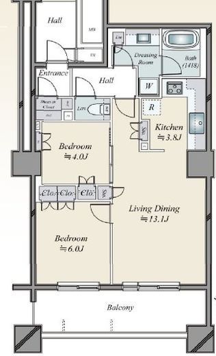 ブリリア有明スカイタワー 31階 間取り図