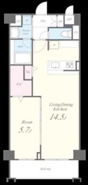 グランディール武蔵小杉 101 間取り図