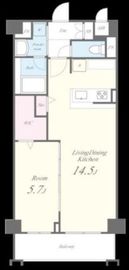 グランディール武蔵小杉 402 間取り図