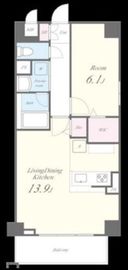 グランディール武蔵小杉 303 間取り図