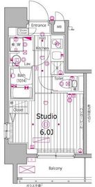 ガーラ・プレシャス渋谷六本木通り 2階 間取り図