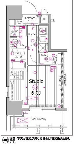 ガーラ・プレシャス渋谷六本木通り 6階 間取り図