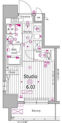 ガーラ・プレシャス渋谷六本木通り 10階 間取り図