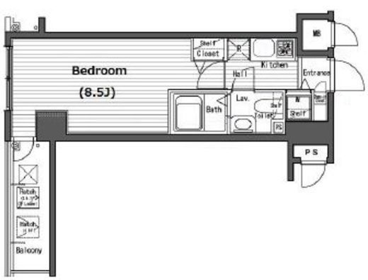 ガラ・シティ横浜西口 507 間取り図
