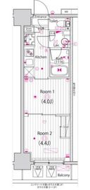 ガーラ・ステーション川崎平間 2階 間取り図