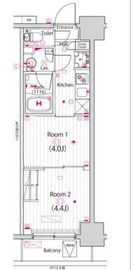 ガーラ・ステーション川崎平間 2階 間取り図