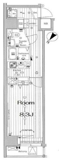 メイクスデザイン川崎Ⅲ 2階 間取り図