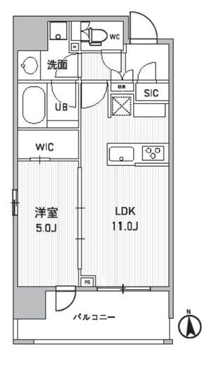 シーズンフラッツ新御徒町イースト 603 間取り図