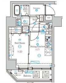 MIND両国 303 間取り図