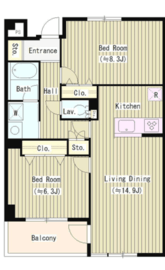 K’s中落合 (ケーズ中落合) 303 間取り図