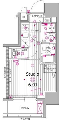 ガーラ・プレシャス渋谷六本木通り 3階 間取り図